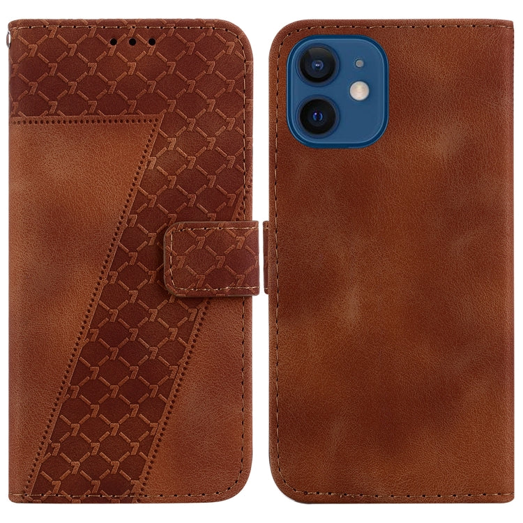 Seven-shaped Embossed Leather Phone Case