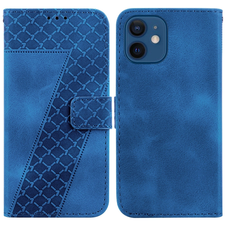 Seven-shaped Embossed Leather Phone Case