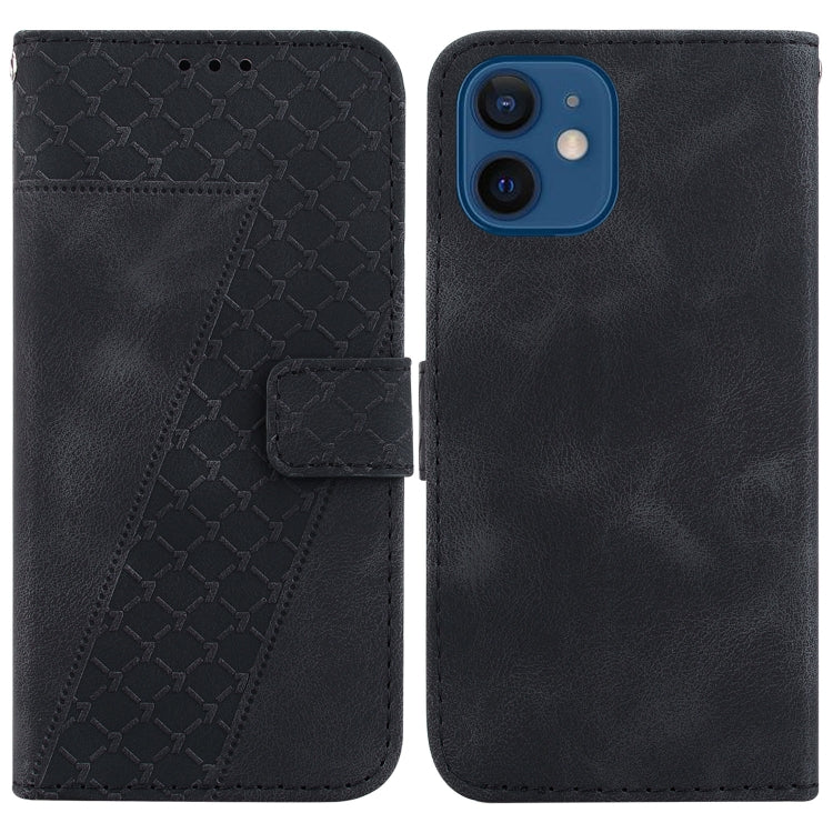 Seven-shaped Embossed Leather Phone Case