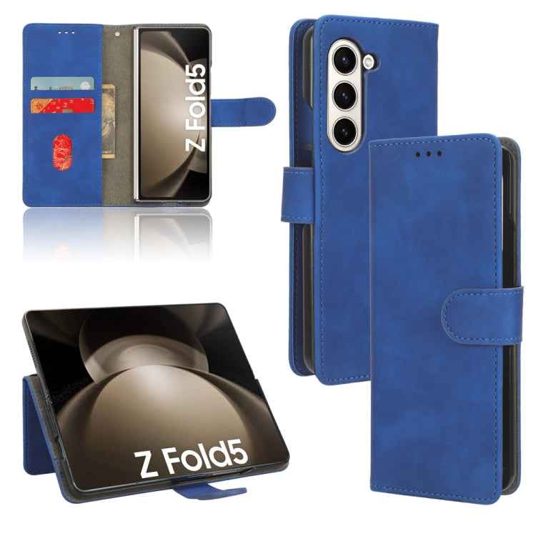 Skin Feel Magnetic Flip Leather Phone Case, For Samsung Galaxy Z Fold7 5G, For Samsung Galaxy Z Fold5