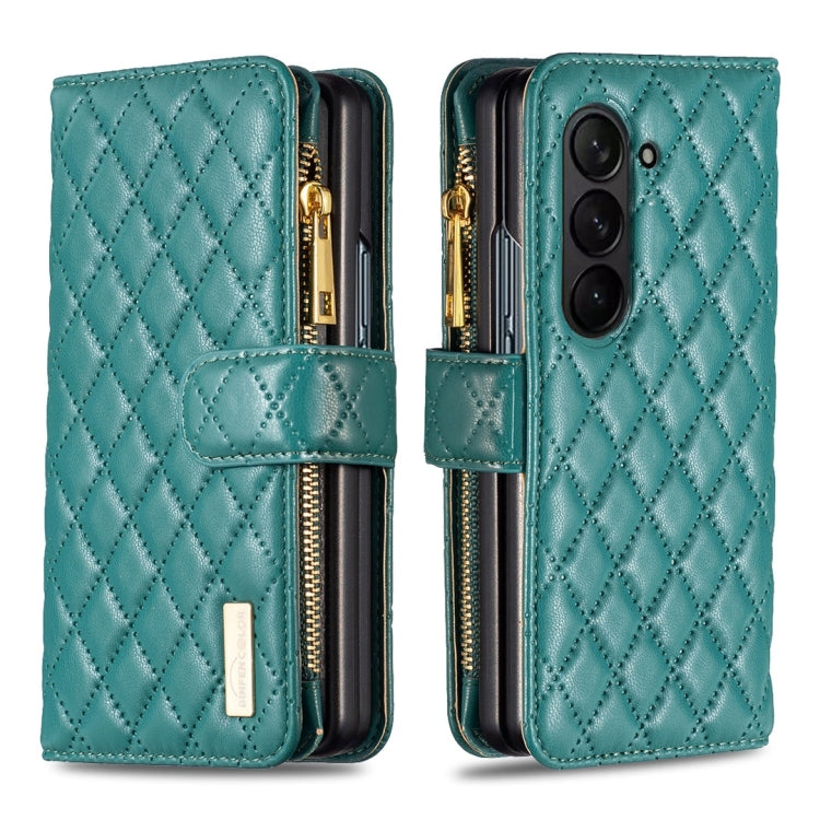 Diamond Lattice Zipper Wallet Leather Flip Phone Case