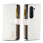 Diamond Lattice Zipper Wallet Leather Flip Phone Case, For Galaxy Z Fold8 5G, For Galaxy Z Fold8 Ultra 5G, For Samsung Galaxy Z Fold7, For Samsung Galaxy Z Fold6, For Samsung Galaxy Z Fold5
