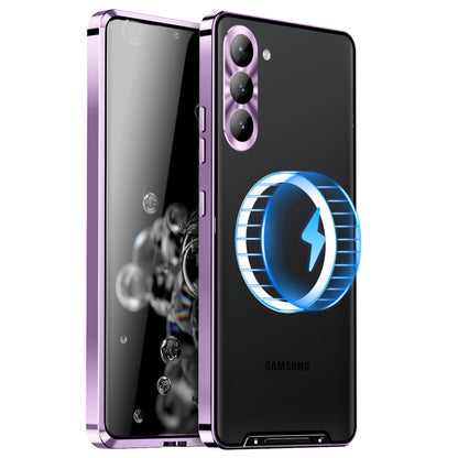 MagSafe Magnetic Frosted Metal Phone Case, For Samsung Galaxy S26 Ultra 5G, For Samsung Galaxy S25 5G, For Samsung Galaxy S25+ 5G, For Samsung Galaxy S25 Ultra 5G, For Samsung Galaxy S24 FE 5G, For Samsung Galaxy S24 Ultra 5G, For Samsung Galaxy S24+ 5...