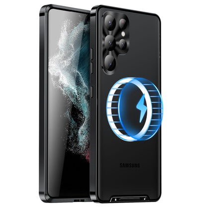MagSafe Magnetic Frosted Metal Phone Case, For Samsung Galaxy S26 Ultra 5G, For Samsung Galaxy S25 5G, For Samsung Galaxy S25+ 5G, For Samsung Galaxy S25 Ultra 5G, For Samsung Galaxy S24 FE 5G, For Samsung Galaxy S24 Ultra 5G, For Samsung Galaxy S24+ 5...
