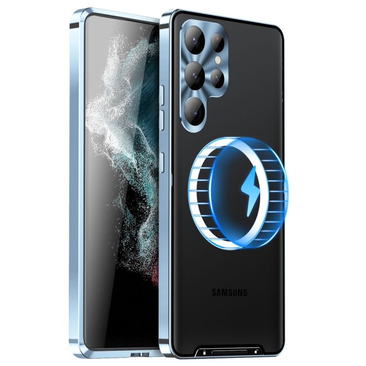 MagSafe Magnetic Frosted Metal Phone Case, For Samsung Galaxy S26 Ultra 5G, For Samsung Galaxy S25 5G, For Samsung Galaxy S25+ 5G, For Samsung Galaxy S25 Ultra 5G, For Samsung Galaxy S24 FE 5G, For Samsung Galaxy S24 Ultra 5G, For Samsung Galaxy S24+ 5...