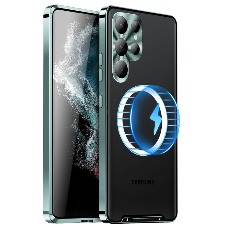 MagSafe Magnetic Frosted Metal Phone Case, For Samsung Galaxy S26 Ultra 5G, For Samsung Galaxy S25 5G, For Samsung Galaxy S25+ 5G, For Samsung Galaxy S25 Ultra 5G, For Samsung Galaxy S24 FE 5G, For Samsung Galaxy S24 Ultra 5G, For Samsung Galaxy S24+ 5...