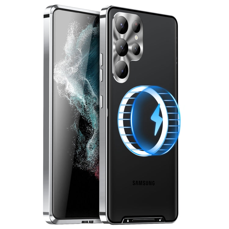 MagSafe Magnetic Frosted Metal Phone Case, For Samsung Galaxy S26 Ultra 5G, For Samsung Galaxy S25 5G, For Samsung Galaxy S25+ 5G, For Samsung Galaxy S25 Ultra 5G, For Samsung Galaxy S24 FE 5G, For Samsung Galaxy S24 Ultra 5G, For Samsung Galaxy S24+ 5...