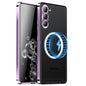 MagSafe Magnetic Frosted Metal Phone Case, For Samsung Galaxy S26 Ultra 5G, For Samsung Galaxy S25 5G, For Samsung Galaxy S25+ 5G, For Samsung Galaxy S25 Ultra 5G, For Samsung Galaxy S24 FE 5G, For Samsung Galaxy S24 Ultra 5G, For Samsung Galaxy S24+ 5...