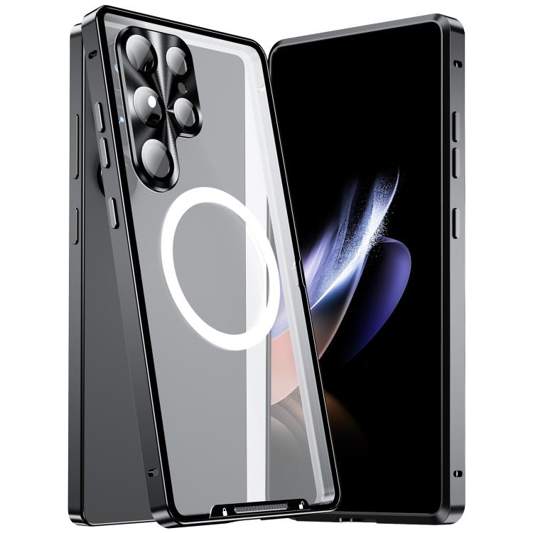 MagSafe Magnetic Frosted Metal Phone Case, For Samsung Galaxy S26 Ultra 5G, For Samsung Galaxy S25 5G, For Samsung Galaxy S25+ 5G, For Samsung Galaxy S25 Ultra 5G, For Samsung Galaxy S24 FE 5G, For Samsung Galaxy S24 Ultra 5G, For Samsung Galaxy S24+ 5...