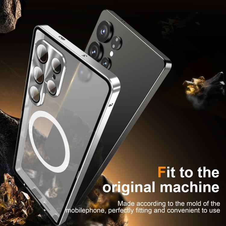 MagSafe Magnetic Frosted Metal Phone Case, For Samsung Galaxy S26 Ultra 5G, For Samsung Galaxy S25 5G, For Samsung Galaxy S25+ 5G, For Samsung Galaxy S25 Ultra 5G, For Samsung Galaxy S24 FE 5G, For Samsung Galaxy S24 Ultra 5G, For Samsung Galaxy S24+ 5...