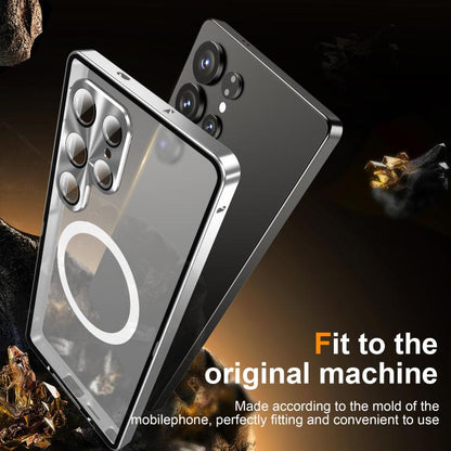 MagSafe Magnetic Frosted Metal Phone Case, For Samsung Galaxy S26 Ultra 5G, For Samsung Galaxy S25 5G, For Samsung Galaxy S25+ 5G, For Samsung Galaxy S25 Ultra 5G, For Samsung Galaxy S24 FE 5G, For Samsung Galaxy S24 Ultra 5G, For Samsung Galaxy S24+ 5...