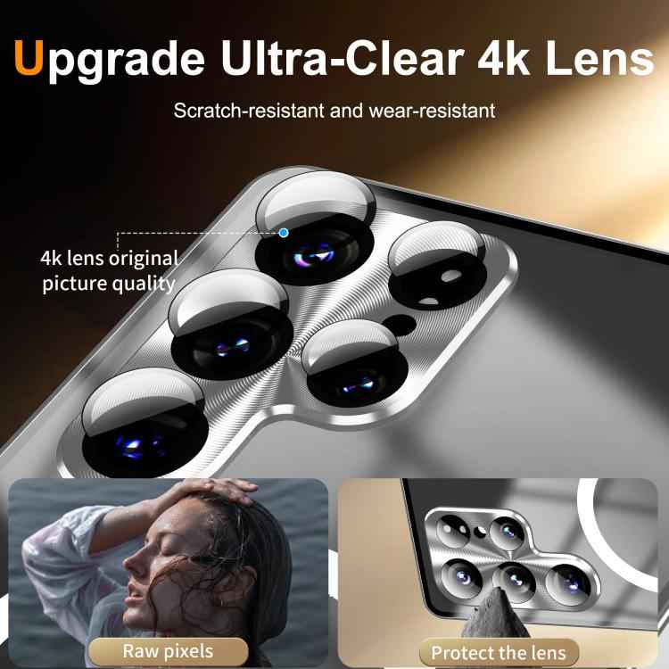 MagSafe Magnetic Frosted Metal Phone Case, For Samsung Galaxy S26 Ultra 5G, For Samsung Galaxy S25 5G, For Samsung Galaxy S25+ 5G, For Samsung Galaxy S25 Ultra 5G, For Samsung Galaxy S24 FE 5G, For Samsung Galaxy S24 Ultra 5G, For Samsung Galaxy S24+ 5...