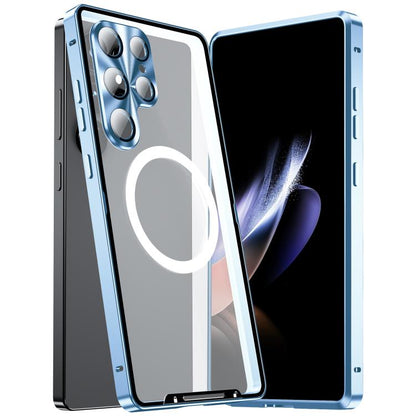 MagSafe Magnetic Frosted Metal Phone Case, For Samsung Galaxy S26 Ultra 5G, For Samsung Galaxy S25 5G, For Samsung Galaxy S25+ 5G, For Samsung Galaxy S25 Ultra 5G, For Samsung Galaxy S24 FE 5G, For Samsung Galaxy S24 Ultra 5G, For Samsung Galaxy S24+ 5...