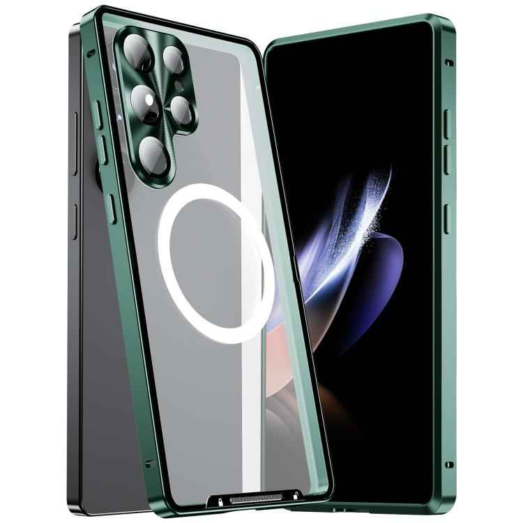 MagSafe Magnetic Frosted Metal Phone Case, For Samsung Galaxy S26 Ultra 5G, For Samsung Galaxy S25 5G, For Samsung Galaxy S25+ 5G, For Samsung Galaxy S25 Ultra 5G, For Samsung Galaxy S24 FE 5G, For Samsung Galaxy S24 Ultra 5G, For Samsung Galaxy S24+ 5...