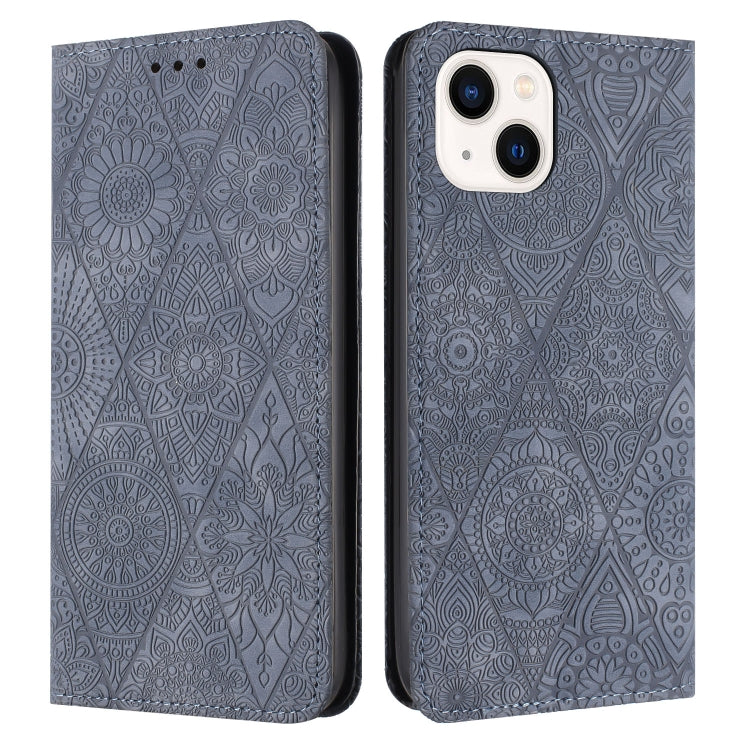 Ethnic Embossed Adsorption Leather Phone Case