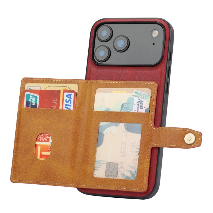 Calfskin Card Slot TPU Hybrid PU Phone Case