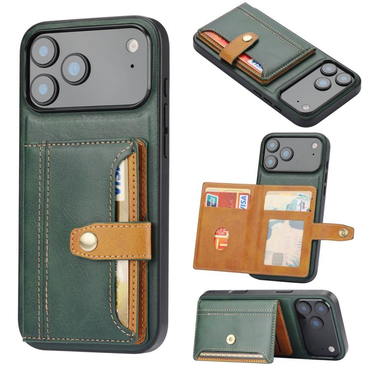 Calfskin Card Slot TPU Hybrid PU Phone Case