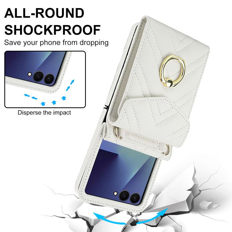 V-shaped RFID Card Slot Phone Case with Ring Holder