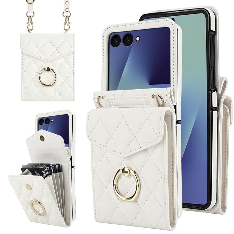 Diamond Lattice RFID Card Slot Phone Case with Ring Holder