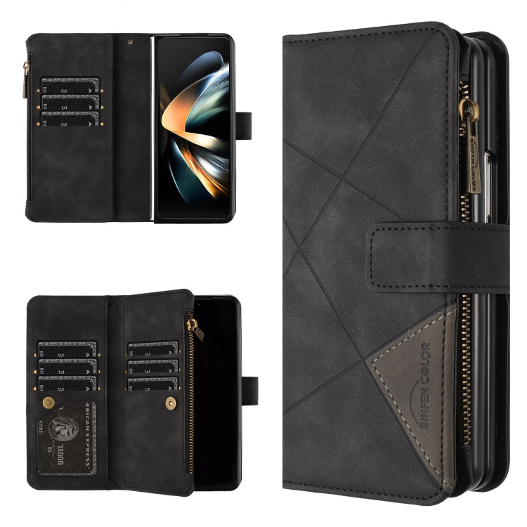Rhombus Texture Zipper Wallet Leather Phone Case, For Galaxy Z Fold8 5G, For Galaxy Z Fold8 Ultra 5G, For Samsung Galaxy Z Fold7, For Samsung Galaxy Z Fold6, For Samsung Galaxy Z Fold5, For Samsung Galaxy Z Fold4, For Samsung Galaxy Z Fold3