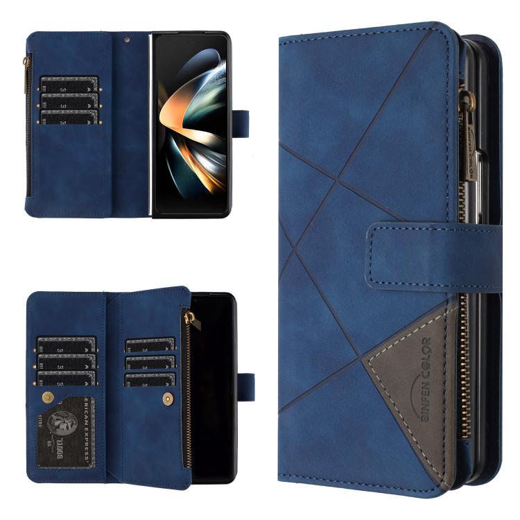 Rhombus Texture Zipper Wallet Leather Phone Case