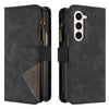 Rhombus Texture Zipper Wallet Leather Phone Case, For Galaxy Z Fold8 5G, For Galaxy Z Fold8 Ultra 5G, For Samsung Galaxy Z Fold7, For Samsung Galaxy Z Fold6, For Samsung Galaxy Z Fold5, For Samsung Galaxy Z Fold4, For Samsung Galaxy Z Fold3