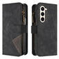 Rhombus Texture Zipper Wallet Leather Phone Case, For Galaxy Z Fold8 5G, For Galaxy Z Fold8 Ultra 5G, For Samsung Galaxy Z Fold7, For Samsung Galaxy Z Fold6, For Samsung Galaxy Z Fold5, For Samsung Galaxy Z Fold4, For Samsung Galaxy Z Fold3