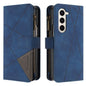 Rhombus Texture Zipper Wallet Leather Phone Case, For Galaxy Z Fold8 5G, For Galaxy Z Fold8 Ultra 5G, For Samsung Galaxy Z Fold7, For Samsung Galaxy Z Fold6, For Samsung Galaxy Z Fold5, For Samsung Galaxy Z Fold4, For Samsung Galaxy Z Fold3