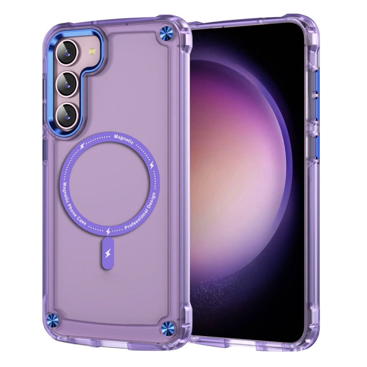 Skin Feel TPU + PC MagSafe Magnetic Phone Case, For Samsung Galaxy S25 5G, For Samsung Galaxy S25+ 5G, For Samsung Galaxy S25 Ultra 5G, For Samsung Galaxy S24 Ultra 5G, For Samsung Galaxy S24+ 5G, For Samsung Galaxy S24 5G, For Samsung Galaxy S23 Ultra...