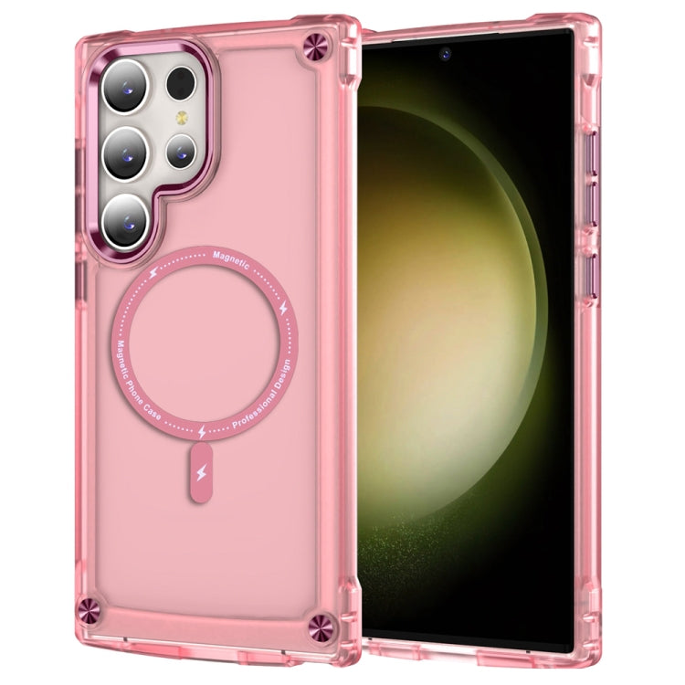 Skin Feel TPU + PC MagSafe Magnetic Phone Case, For Samsung Galaxy S25 5G, For Samsung Galaxy S25+ 5G, For Samsung Galaxy S25 Ultra 5G, For Samsung Galaxy S24 Ultra 5G, For Samsung Galaxy S24+ 5G, For Samsung Galaxy S24 5G, For Samsung Galaxy S23 Ultra...