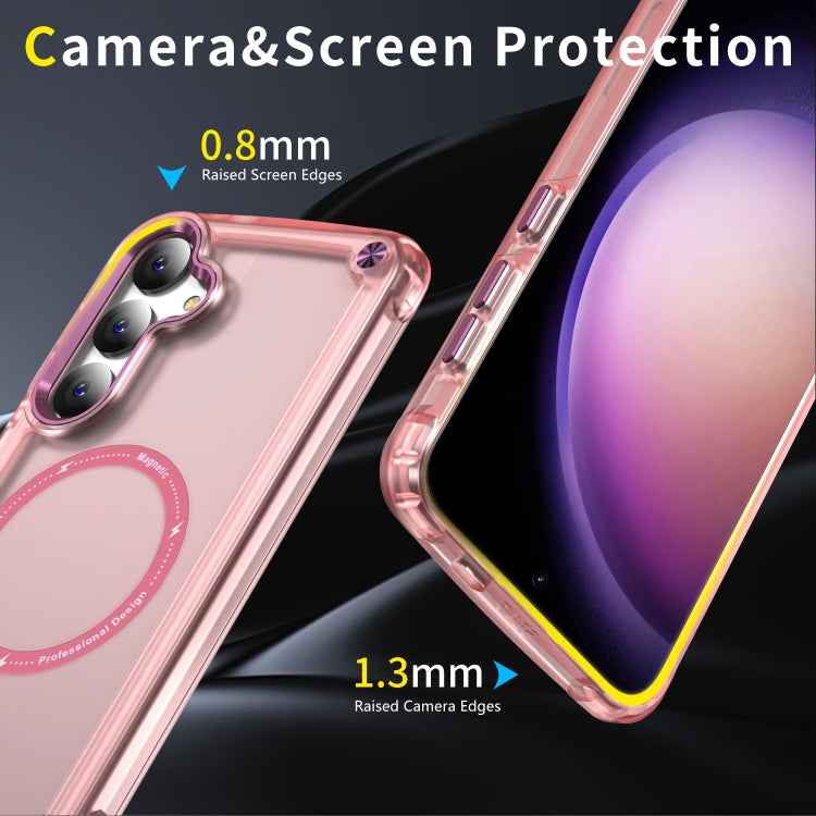 Skin Feel TPU + PC MagSafe Magnetic Phone Case, For Samsung Galaxy S25 5G, For Samsung Galaxy S25+ 5G, For Samsung Galaxy S25 Ultra 5G, For Samsung Galaxy S24 Ultra 5G, For Samsung Galaxy S24+ 5G, For Samsung Galaxy S24 5G, For Samsung Galaxy S23 Ultra...
