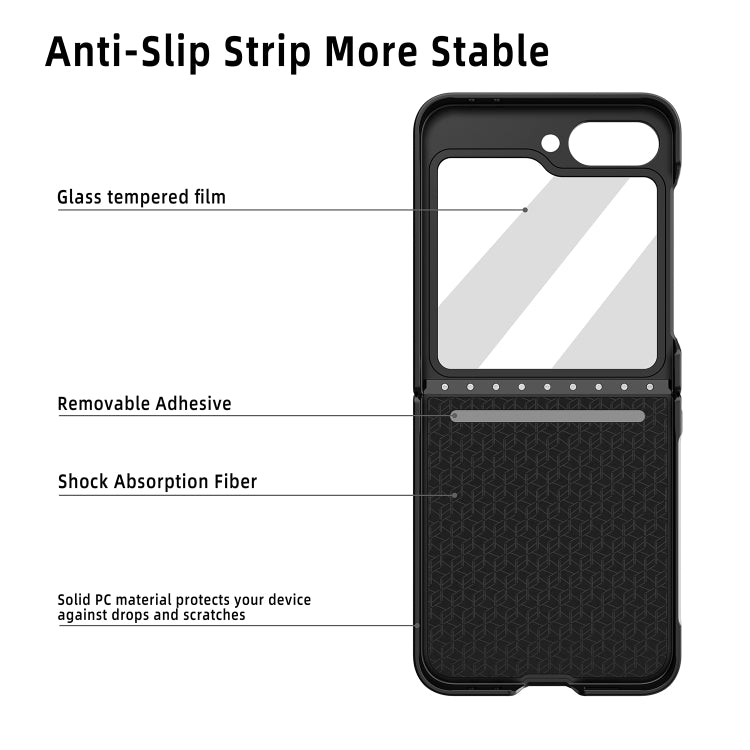 Diamond Lattice Hinge Phone Case, For Samsung Galaxy Z Flip7 FE / Flip6, For Samsung Galaxy Z Flip7 5G, For Samsung Galaxy Z Flip5
