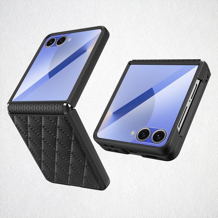 Diamond Lattice Hinge Phone Case, For Samsung Galaxy Z Flip7 FE / Flip6, For Samsung Galaxy Z Flip7 5G, For Samsung Galaxy Z Flip5