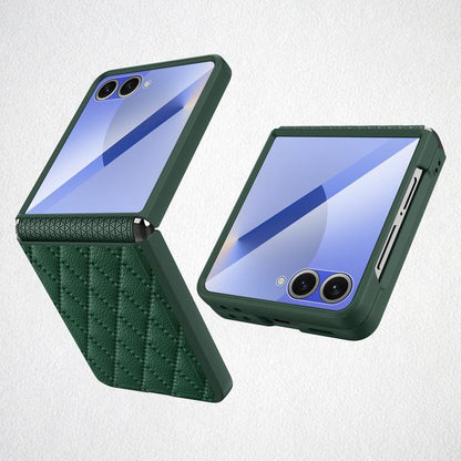 Diamond Lattice Hinge Phone Case, For Samsung Galaxy Z Flip7 FE / Flip6, For Samsung Galaxy Z Flip7 5G, For Samsung Galaxy Z Flip5