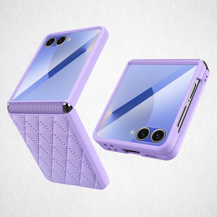 Diamond Lattice Hinge Phone Case, For Samsung Galaxy Z Flip7 FE / Flip6, For Samsung Galaxy Z Flip7 5G, For Samsung Galaxy Z Flip5