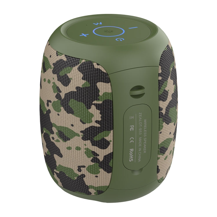 Zealot S53 IPX6 Waterproof Portable Colorful Wireless Bluetooth Speaker