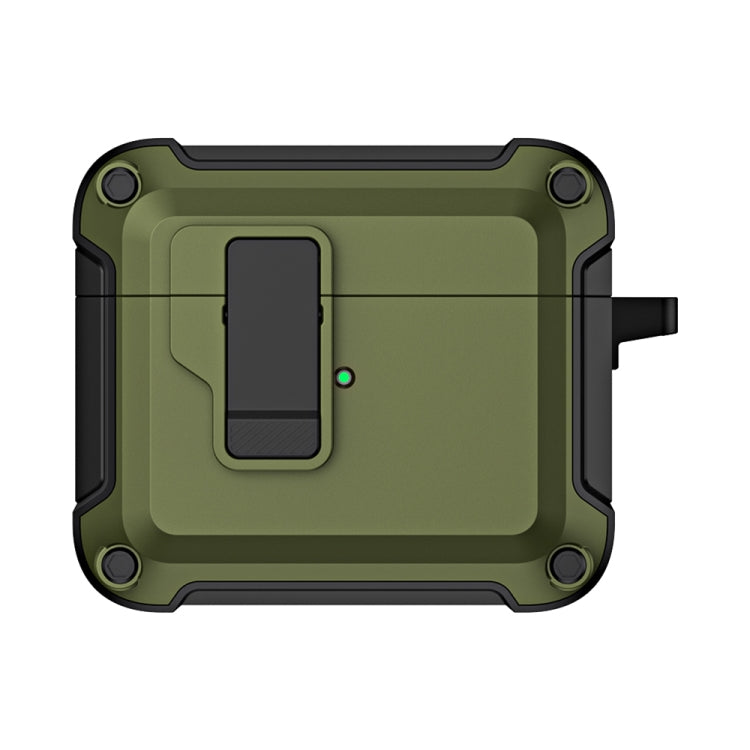 TPU + PC Wireless Bluetooth Earphone Protective Case with Switch Lock & Hook