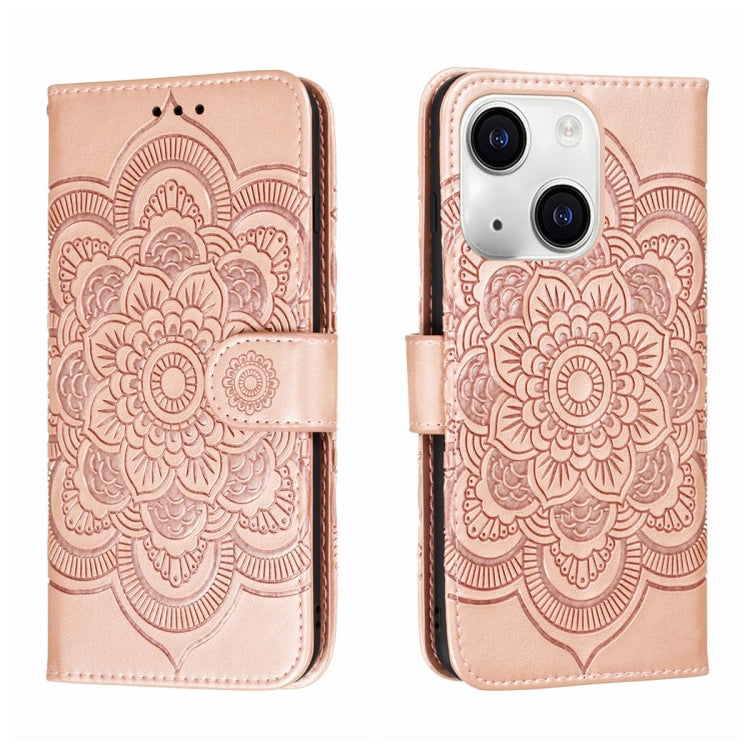 Sun Mandala Embossing Leather Phone Case