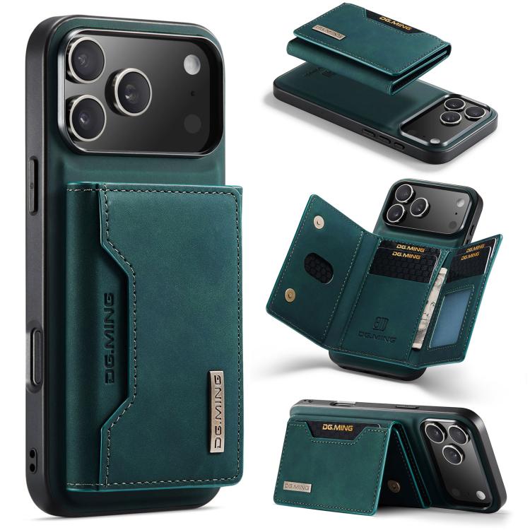 DG.MING M2 Series 3-Fold Card Bag Wallet Leather Phone Case