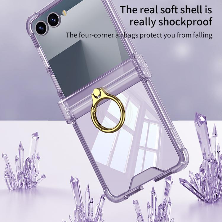 Gkk Airbag Hinge Silicone Phone Case with Ring Holder