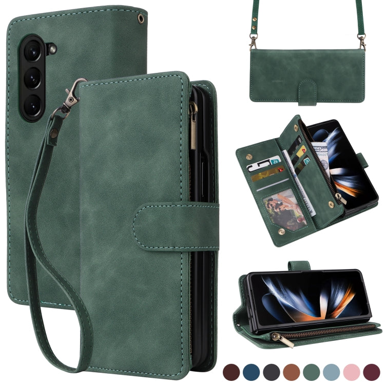 Crossbody Multi-card Slot Wallet Zipper Leather Phone Case