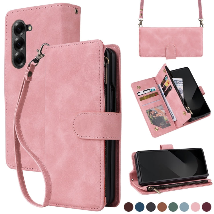 Crossbody Multi-card Slot Wallet Zipper Leather Phone Case
