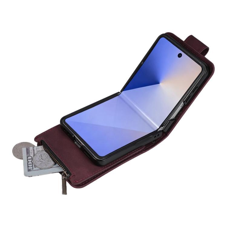 Crossbody Multi-card Slot Wallet Zipper Leather Phone Case