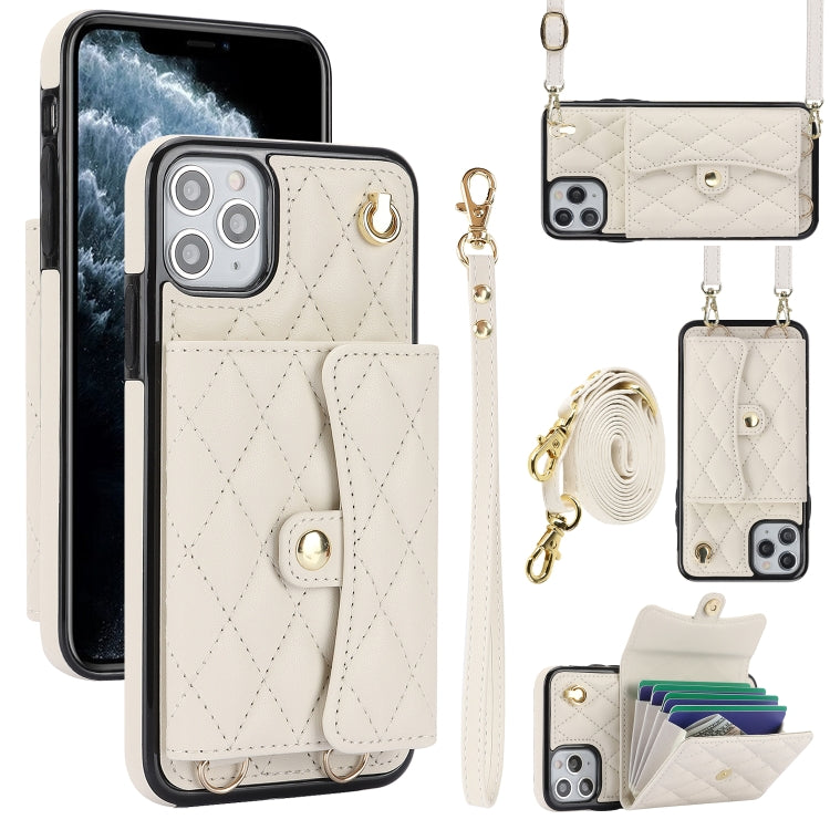 Crossbody Rhombic Horizontal Wallet Leather Phone Case