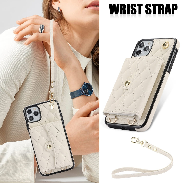 Crossbody Rhombic Horizontal Wallet Leather Phone Case