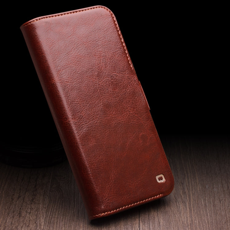 QIALINO Classic 103 Buckle Genuine Leather Phone Case