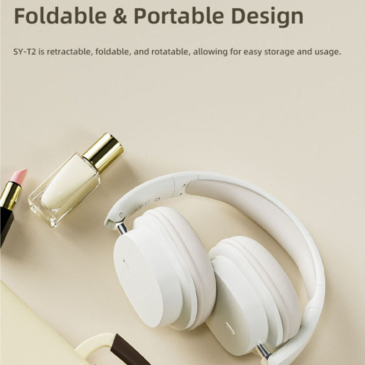 T2 Foldable High Definition Stereo ENC Noise Reduction Wireless Gaming Headphones with Mic