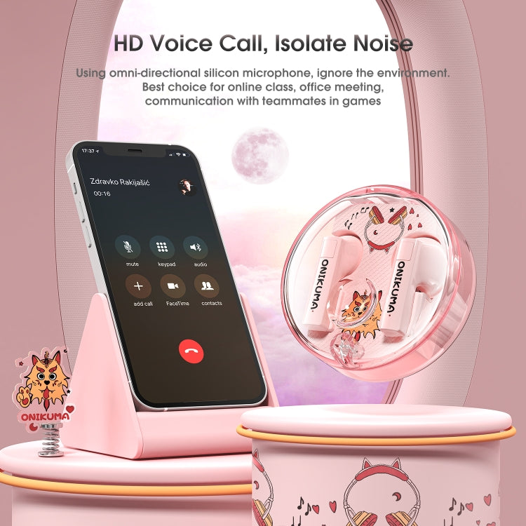 ONIKUMA T301 Transparent Cartoon Wireless Bluetooth Earphone