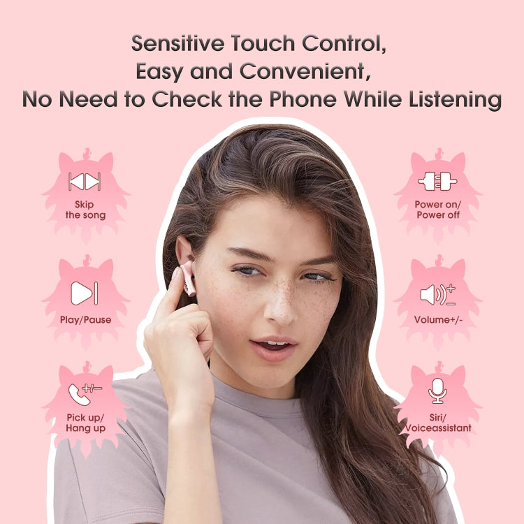 ONIKUMA T301 Transparent Cartoon Wireless Bluetooth Earphone