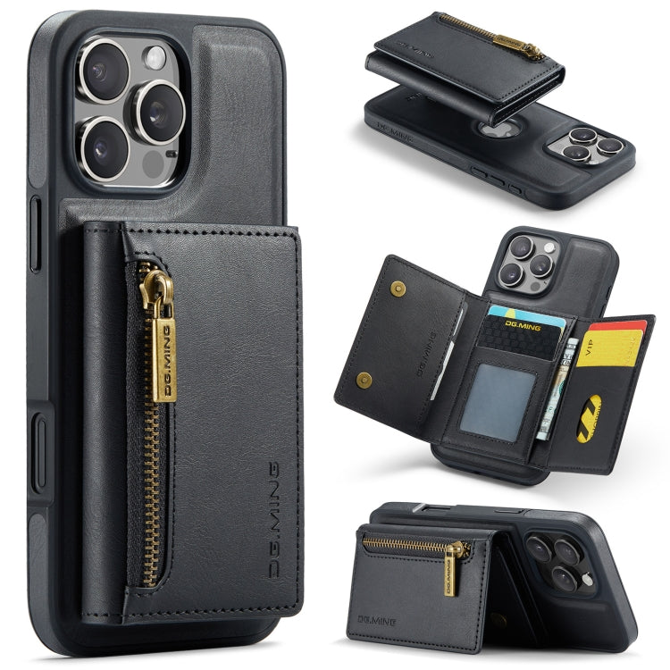 DG.MING M5 Series Zip RFID Multi Card Detachable Leather Phone Case